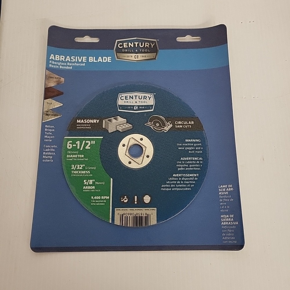 Century Masonry Blade-6.5" Fiberglass Reinforced Resin Bonded